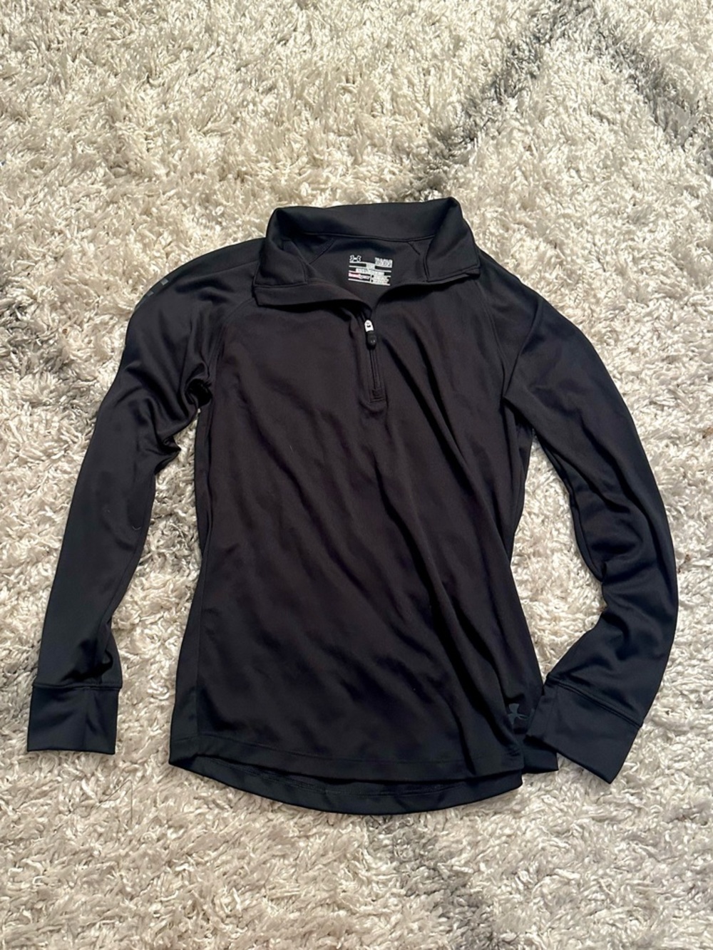 NWOT Under Armour Youth Girls Quarter-Zip Long Sleeve Athletic Top Large 14/16